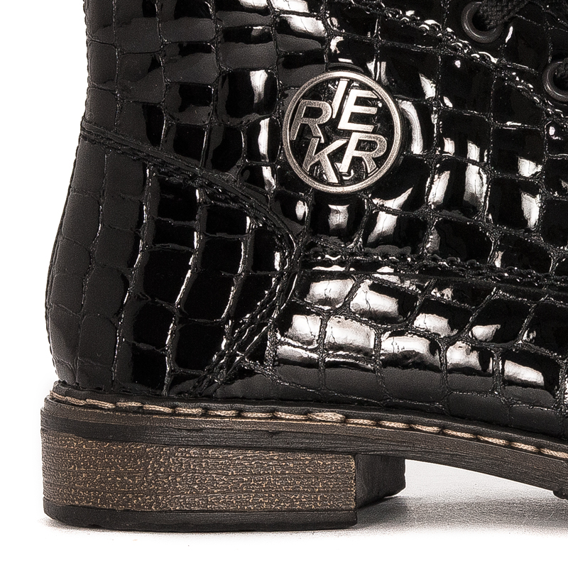 Rieker Black insulated Black leather boots