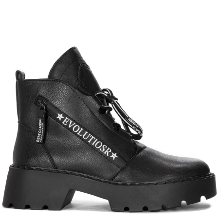 Boots Sergio Leone on the platform insulated Black