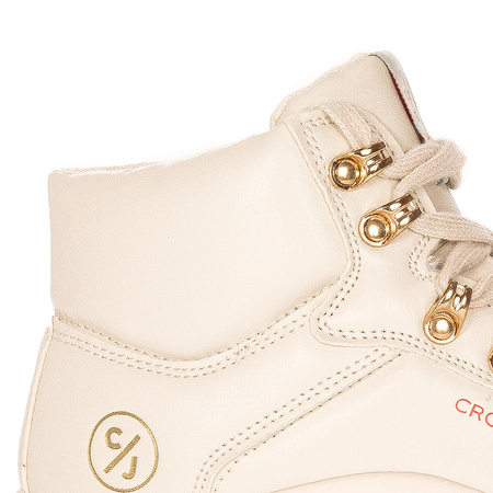 Cross Jeans Sneakersy damskie Beige beżowe