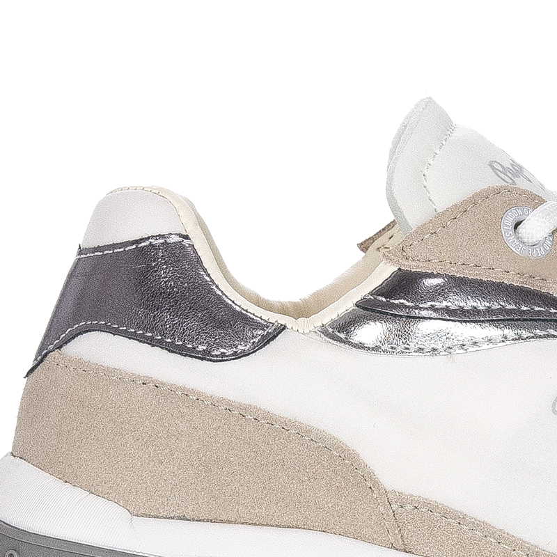 Pepe Jeans Sneakersy damskie White Arrow Layer Białe