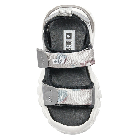 Big Star Children's boys' sandals with Velcro Gray