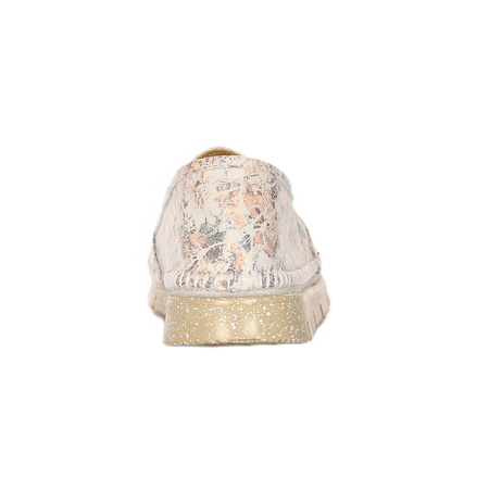 Maciejka Women's Leather Half Shoes Pastel Flowers