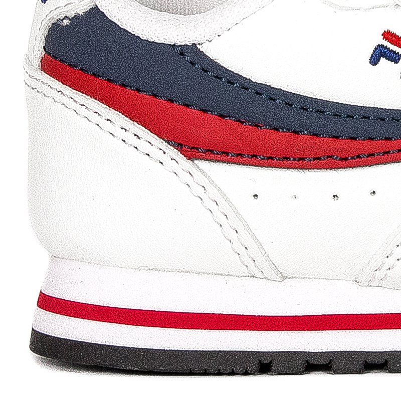 Fila Orbit Velcro Infants 1011080.98F White Dress Blue Sneakers 