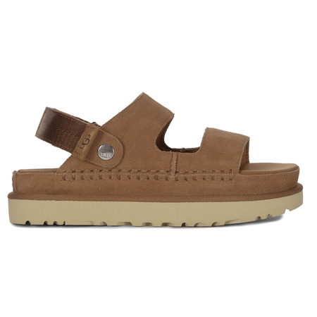 UGG Women's Goldenstar Glide Flip-Flops Chestnut Leather 