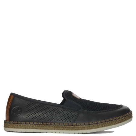 Rieker Men's blue slip-on low shoes