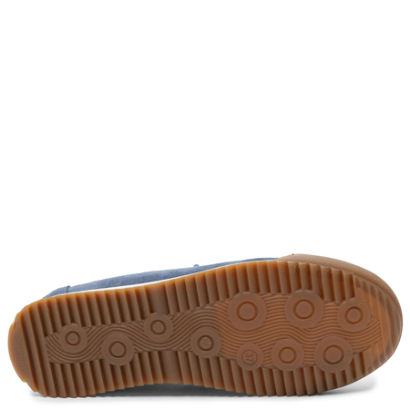 Maciejka Skórzane Sneakersy Ażurowe Granatowe 07323-17/00-1