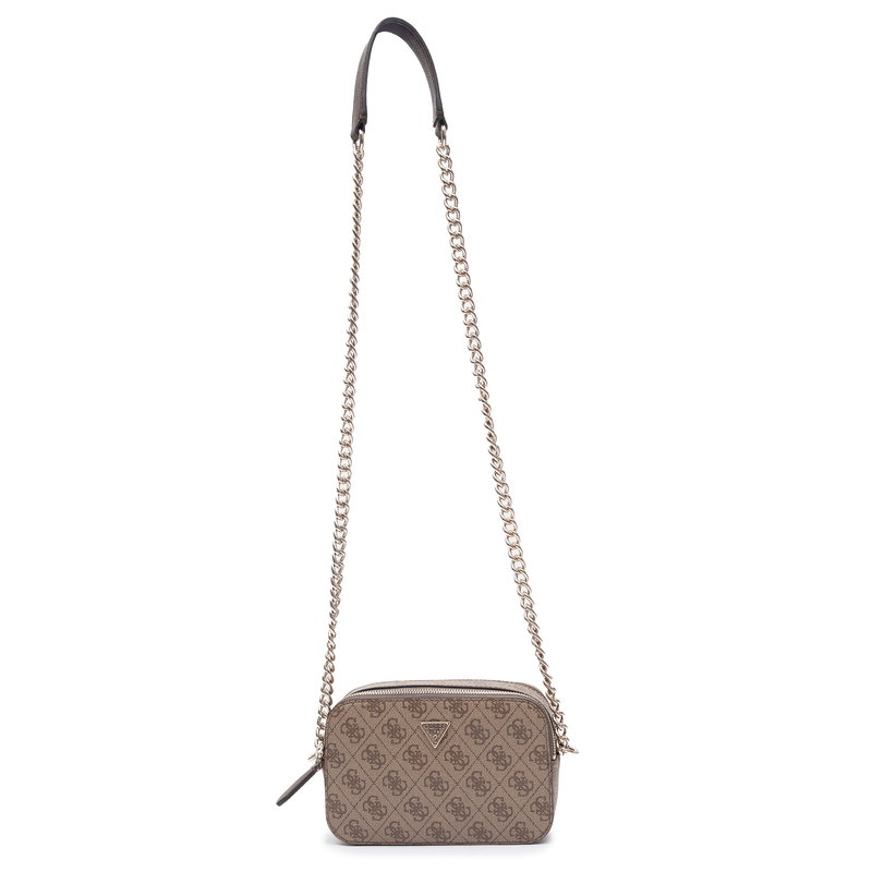 Guess Elegant Stylish Women's Crossbody Bag with Logo Beige HWBG9672140-LATTE