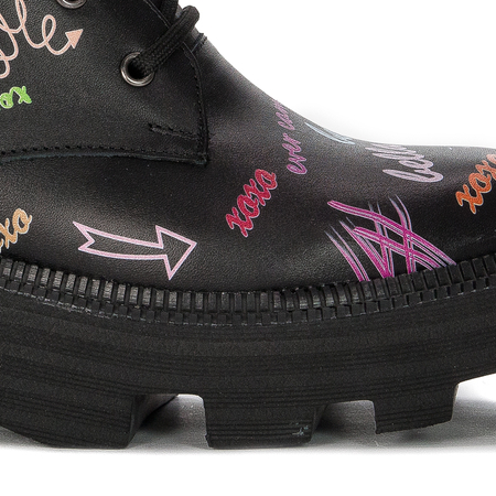Black Venezia Black leather boots