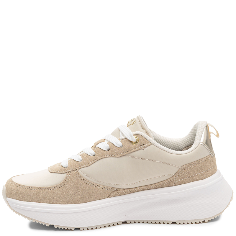 GAP Beige Platform Sneakers Gold Logo GPW6155300049