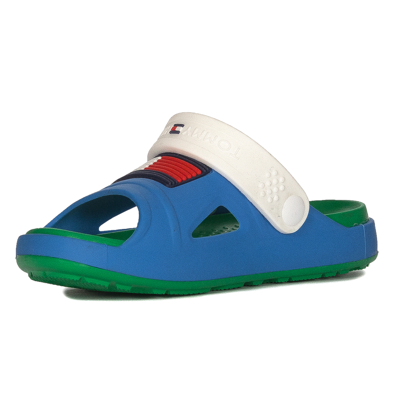 Tommy Hilfiger Kid's Slides Sky Blue White