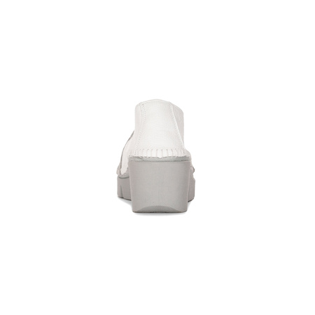 Maciejka 5814A-13/00-1 White&Silver Leather Low Shoes