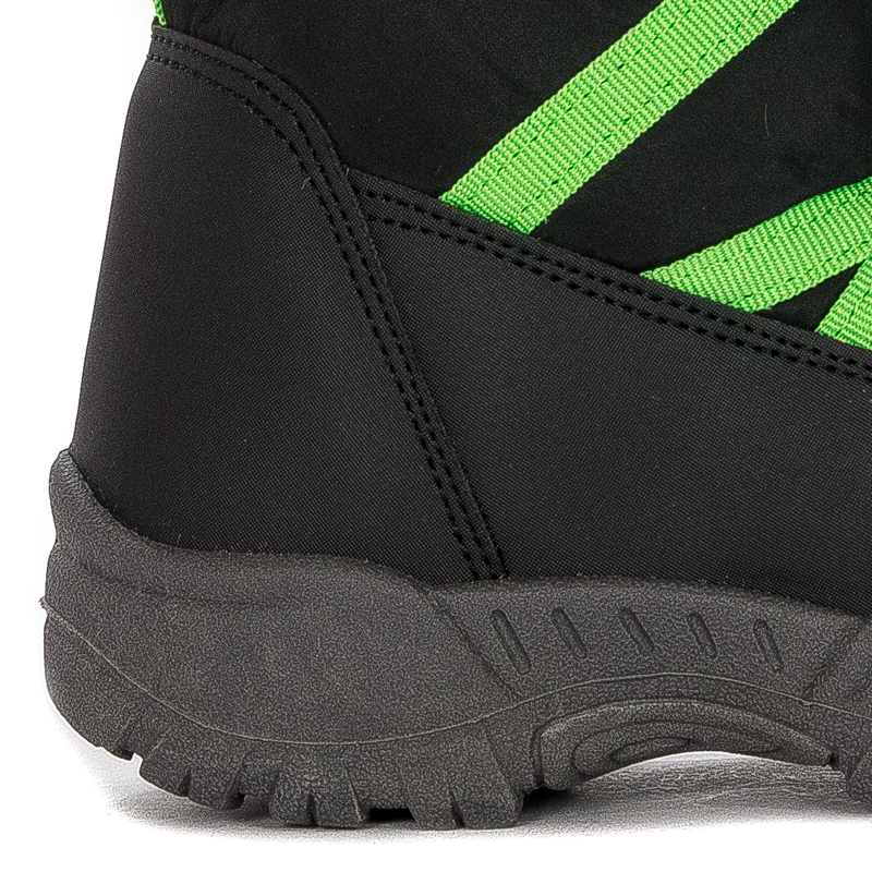 Lee Cooper Śniegowce botki dziecięce chłopięce Black czarne