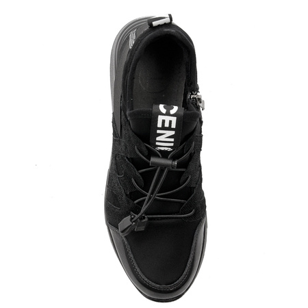 Black leather Filippo loafers