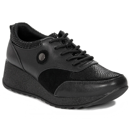 Sokolski GS J21-156 Black Flat Shoes