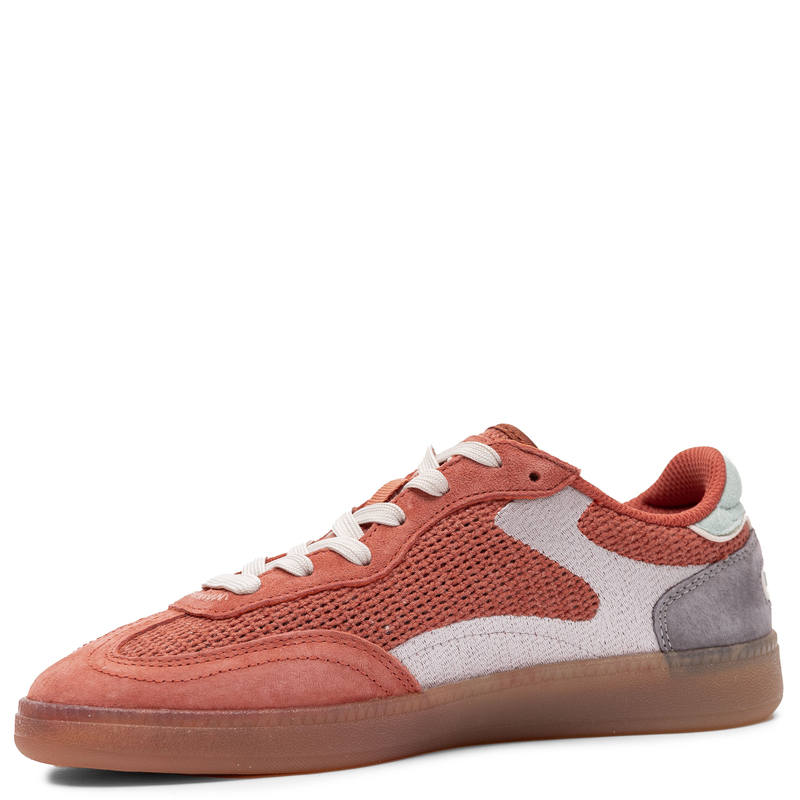 Hoff Oddychające Skórzano-Tkaninowe Sneakersy Damskie Czerwone 12519017