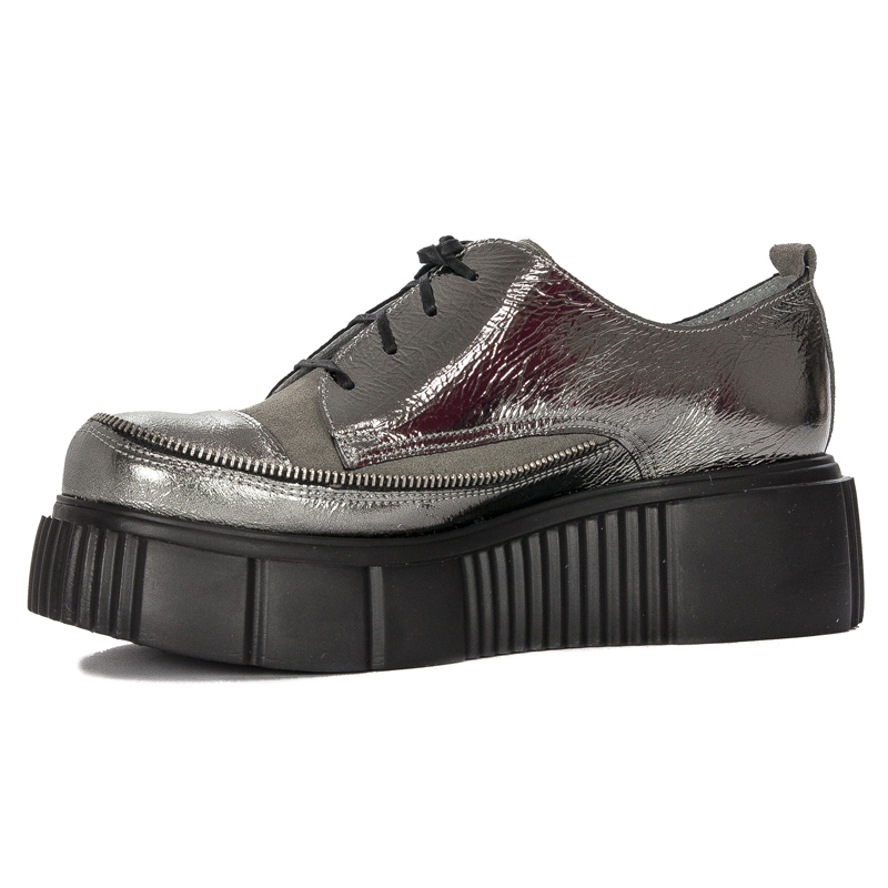 Maciejka 05740-03/00-1 Women's Grey Flat Shoes