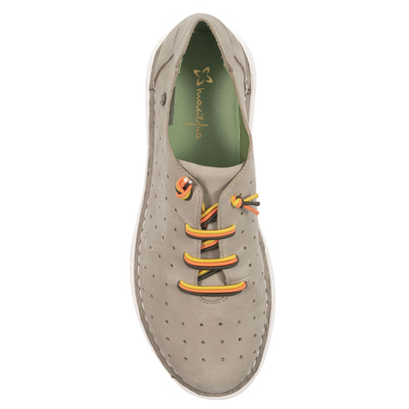 Maciejka Women's Leather Half Shoes Beige