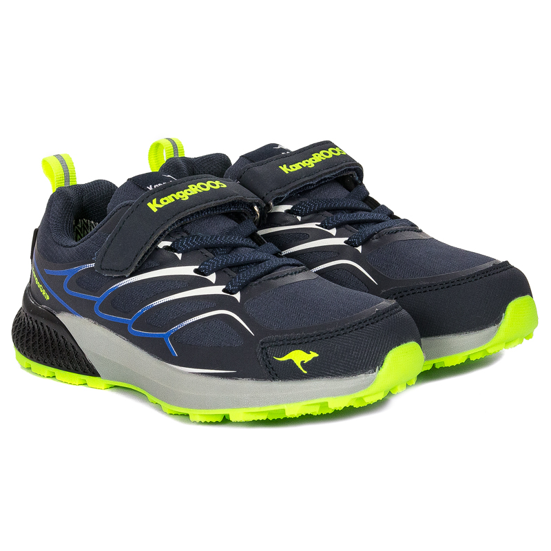 Kangaroos Sneakersy półbuty dziecięce chłopięce DK Navy/Lime