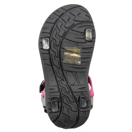 Lee Cooper Sandały dziecięce dziewczęce na rzep Fushia Fuksja