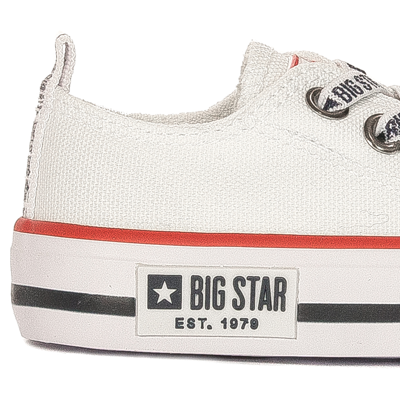 Big Star children's slip-on white sneakers