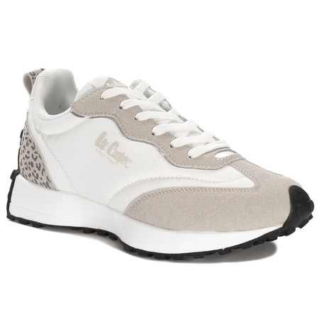 Lee Cooper Women's Platform Sneakers White and Beige.