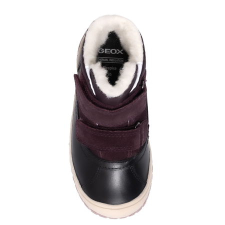 Geox Girls' Boots Black/Dark Purple