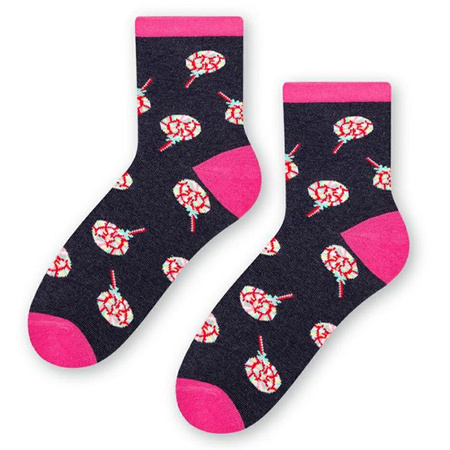 Steven Socks 099 Navy Blue / Lollipops