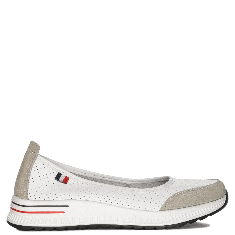 Filippo Women's White and Grey Low Shoes