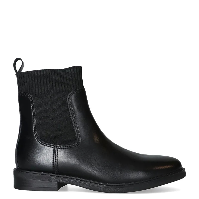 Marco Tozzi Women's Leather Ankle Boots Black