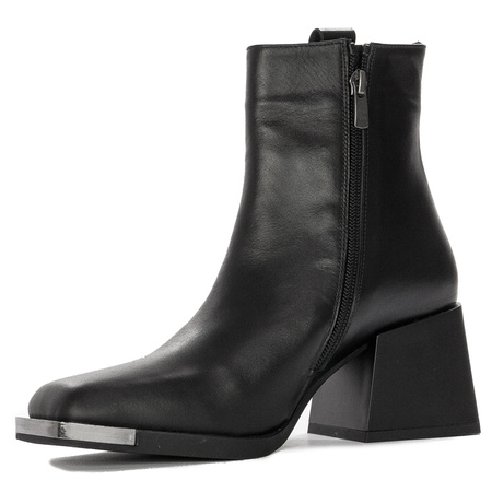 Boccato Women's Leather Boots warmed Black