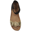 Yokono Women's Black Leather Sandals