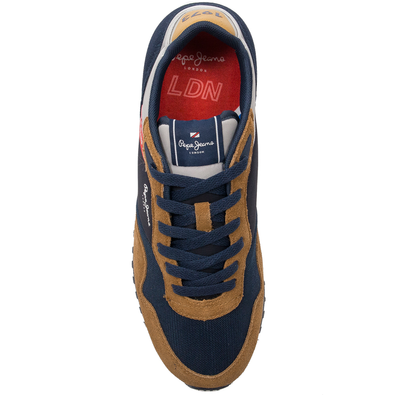 Pepe Jeans Sneakersy buty męskie London One Basic M Cognac