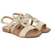 Maciejka Women's Leather Sandals Gold Beige