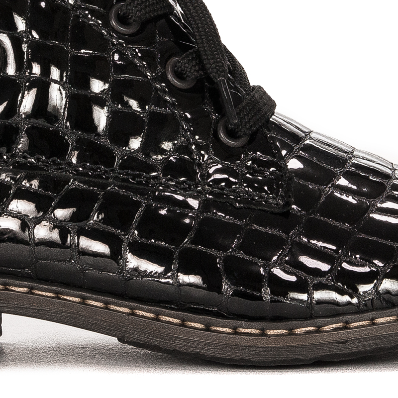 Rieker Black insulated Black leather boots