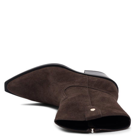 Maciejka Chocolate Suede Leather Elegance Shoes K7809-02/00-7K7809-02/00-7