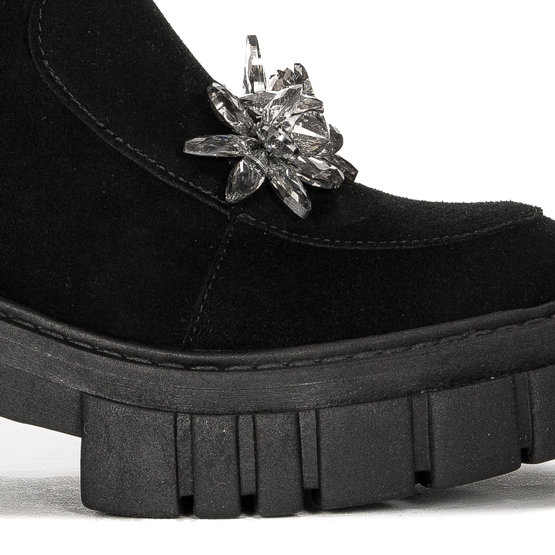 Maciejka Black Suede Women's Boots