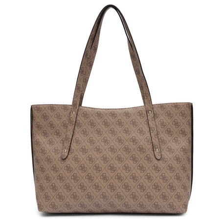 Guess Abey Klasyczna Torba Damska Duża A4 Z Saszetką Beżowa HWLG9648240-BEIGE   
