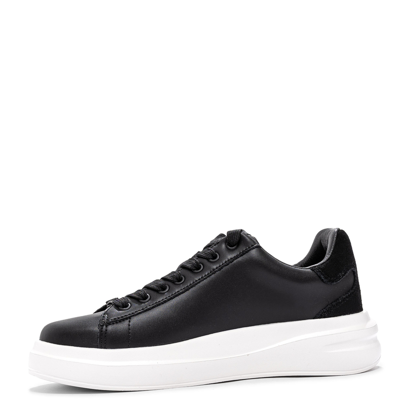 Guess Skórzane Sneakersy Na Platformie Czarny FLPVIBSUE12-BLACK