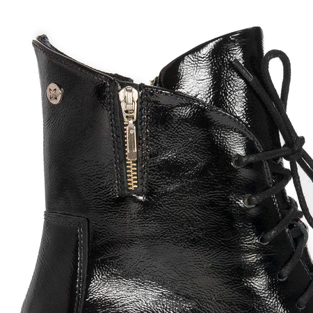Maciejka Black Women's Lace-Up Boots