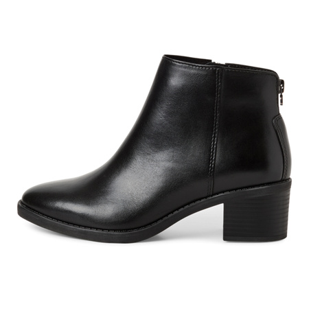 Marco Tozzi Women's Leather Ankle Boots Black