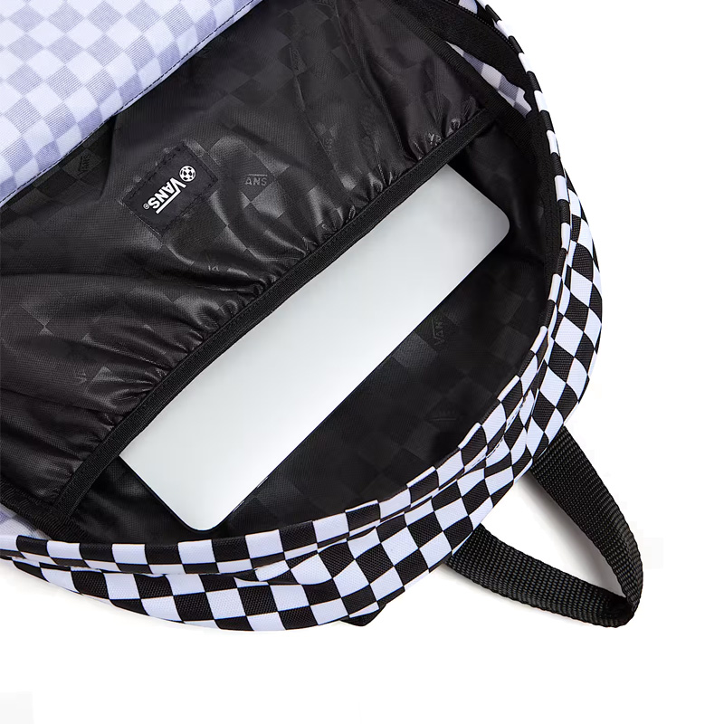 Old Skool Check Backpack Black and White
