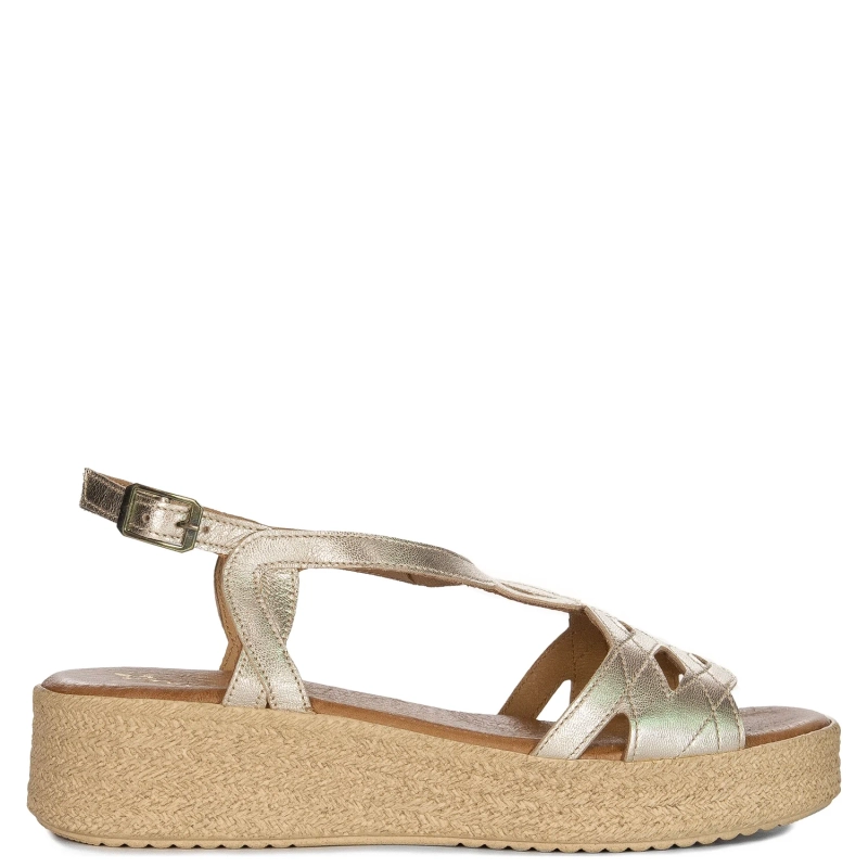 Maciejka Women's Leather Sandals Gold