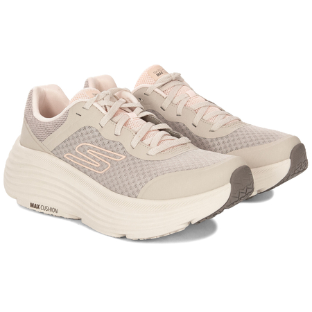 Skechers Max Cushioning Sneakersy Damskie Na Platformie Beżowe 129470-NAT