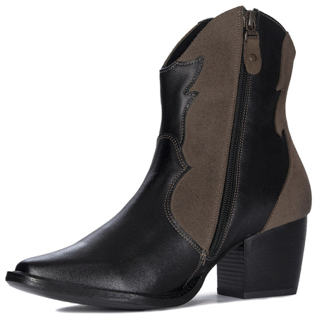 Maciejka Black & Brown Women's Boots