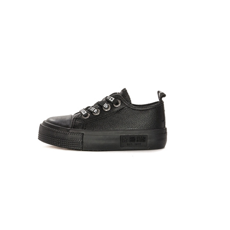 Big Star Trampki dziecięce chłopięce wsuwane Black czarne