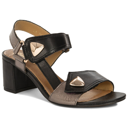  Maciejka Women's High Heel Sandals Leather Black