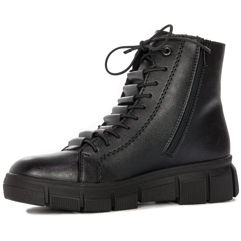 Rieker X3428-00 warned Black Boots