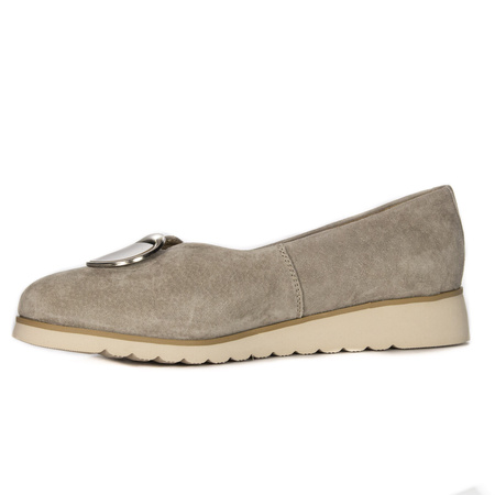Filippo Suede Leather women's Beige low shoes
