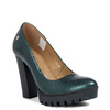 Maciejka Patent Leather Platform Pumps Metallic Green 2629W-03-00-1
