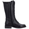 Rieker Lace-Up Tall Boots With Side Zip Black D2W71-00